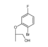 (2R)-2-(2-bromo-5-fluorophenoxy)propan-1-ol Structure