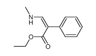 3-methylamino-2-phenyl-acrylic acid ethyl ester Structure