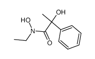 N-Ethyl-2-hydroxy-2-phenylpropiohydroxamsaeure Structure