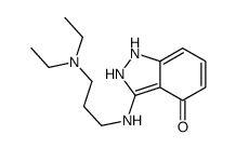 3-[3-(diethylamino)propylamino]-1,2-dihydroindazol-4-one Structure