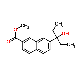 Methyl 7-(3-hydroxy-3-pentanyl)-2-naphthoate Structure