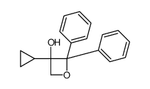 3-cyclopropyl-2,2-diphenyloxetan-3-ol Structure