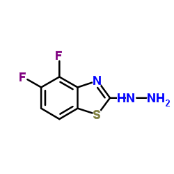 4,5-DIFLUORO-2-BENZOTHIAZOLEHYDRAZINE Structure