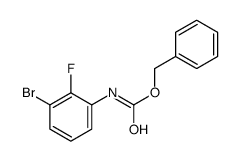 benzyl N-(3-bromo-2-fluorophenyl)carbamate structure