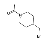 1-(4-(Bromomethyl)piperidin-1-yl)ethanone structure