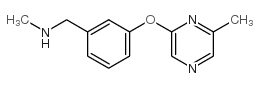 N-methyl-1-[3-(6-methylpyrazin-2-yl)oxyphenyl]methanamine structure