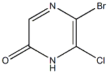 5-Bromo-6-chloropyrazin-2(1H)-one Structure