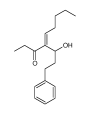 4-(1-hydroxy-3-phenylpropyl)non-4-en-3-one结构式