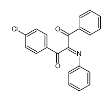 1-(4-chlorophenyl)-3-phenyl-2-phenylimino-propane-1,3-dione结构式