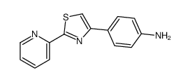 4-(2-pyridin-2-yl-1,3-thiazol-4-yl)aniline结构式