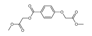 4-Methoxycarbonylmethoxy-benzoic acid methoxycarbonylmethyl ester结构式