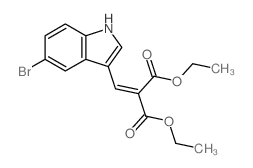 Propanedioic acid,2-[(5-bromo-1H-indol-3-yl)methylene]-, 1,3-diethyl ester picture