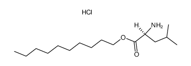 L-leucine decyl ester hydrochloride结构式