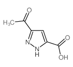 3-Acetyl-1H-pyrazole-5-carboxylic acid Structure