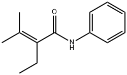 2-Butenamide, 2-ethyl-3-methyl-N-phenyl- Structure