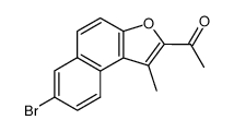 acetyl-2 bromo-7 methyl-1 naphto(2,1-b)furanne结构式