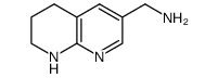 1-(5,6,7,8-tetrahydro-1,8-naphthyridin-3-yl)methanamine结构式