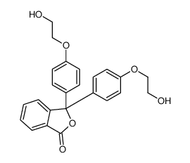 3,3-bis[4-(2-hydroxyethoxy)phenyl]-2-benzofuran-1-one Structure