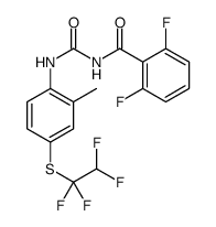 2,6-difluoro-N-[[2-methyl-4-(1,1,2,2-tetrafluoroethylsulfanyl)phenyl]carbamoyl]benzamide Structure