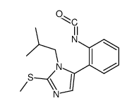 1-isobutyl-5-(2-isocyanatophenyl)-2-(methylthio)-1H-imidazole结构式