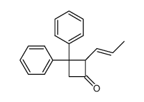 2-trans-propenyl-3,3-diphenylcyclobutanone Structure