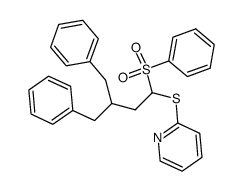 3,3-dibenzyl-1-phenylsulphonyl-1-(pyridine-2-thiyl)propane Structure