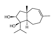 (1alpha,2alpha,3aalpha,8abeta)-(-)-1,2,3,3a,4,7,8,8a-Octahydro-3a,6-dimethyl-1-(1-methylethyl)- 1,2-azulenediol结构式