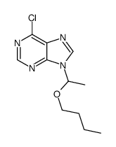 9-(1-butoxyethyl)-6-chloropurine Structure