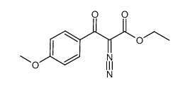 ethyl 2-diazo-3-(4-methoxyphenyl)-3-oxopropanoate结构式