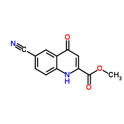 Methyl 6-cyano-4-hydroxy-2-quinolinecarboxylate Structure