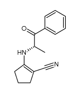 [(benzoyl-1-ethyl)amino]-2-cyclopentene-1-carbonitrile Structure