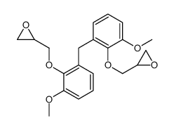 2-[[2-methoxy-6-[[3-methoxy-2-(oxiran-2-ylmethoxy)phenyl]methyl]phenoxy]methyl]oxirane Structure