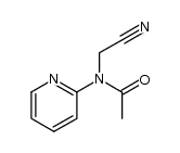 N-acetyl-N-[2]pyridyl-glycine-nitrile结构式