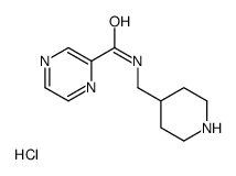 N-(PIPERIDIN-4-YLMETHYL)PYRAZINE-2-CARBOXAMIDE HYDROCHLORIDE Structure