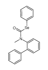 Se-phenyl [1,1'-biphenyl]-2-yl(methyl)carbamoselenoate结构式