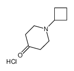 1-Cyclobutylpiperidin-4-one hydrochloride structure