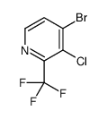 4-bromo-3-chloro-2-(trifluoromethyl)pyridine structure