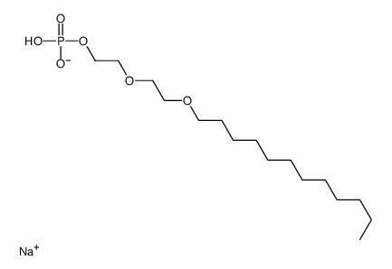 sodium,2-(2-dodecoxyethoxy)ethyl hydrogen phosphate Structure