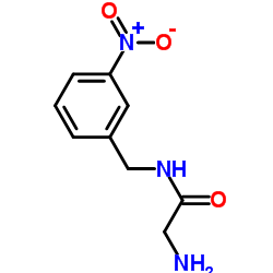 N-(3-Nitrobenzyl)glycinamide结构式