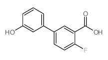 4-FLUORO-3'-HYDROXY-[1,1'-BIPHENYL]-3-CARBOXYLIC ACID Structure