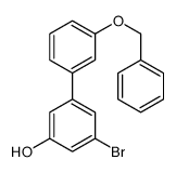 3-bromo-5-(3-phenylmethoxyphenyl)phenol结构式