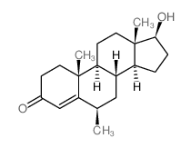 Androst-4-en-3-one,17-hydroxy-6-methyl-, (6b,17b)- (9CI) picture