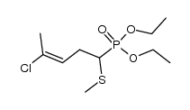 diethyl (4-chloro-1-methylthio-3-pentenyl)phosphonate Structure