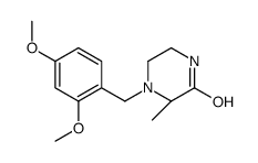 (R)-3-甲基-4-(2,4-二甲氧基苄基)哌嗪-2-酮结构式