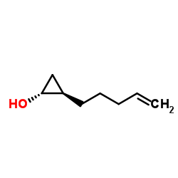 (1R,2R)-2-(4-Penten-1-yl)cyclopropanol Structure