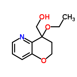 (4-Ethoxy-3,4-dihydro-2H-pyrano[3,2-b]pyridin-4-yl)methanol structure