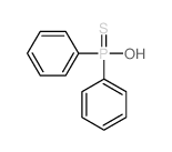 Phosphinothioic acid,P,P-diphenyl- structure