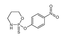 2-(4-nitrophenoxy)-2-sulfanylidene-1,3,2λ5-oxazaphosphinane结构式