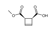 3-Cyclobutene-1,2-dicarboxylicacid,monomethylester,(1R,2S)-(9CI) Structure