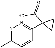 1-(6-甲基哒嗪-3-基)环丙烷-1-羧酸结构式